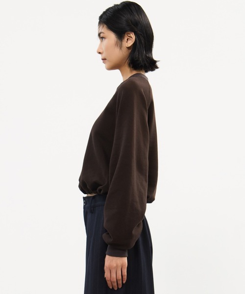 STUDIOUS（ステュディオス）の「【STUDIOUS/ステュディオス】DRAWSTRING GATHER SLEEVE SWEAT SHIRT/ドローストリングギャザースリーブスウェットシャツ（スウェット・レディース・ダークブラウン/ダークグレー・FREE）」の21枚目の写真