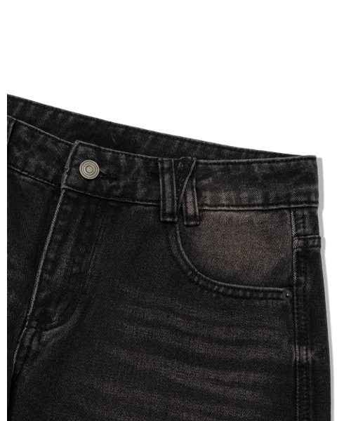 MOAA（モア）の「Sand fade Wide Jeans (BLACK)（デニムパンツ・レディース・その他・SMALL/MEDIUM）」の4枚目の写真