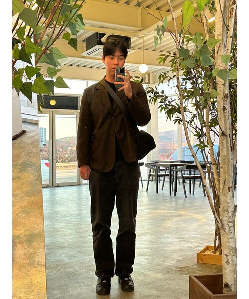 MUSINSA STANDARD（ムシンサスタンダード）の「ストレートデニムパンツ[ウォッシュドブラック]（デニムパンツ・メンズ・その他・31/33/26/27/28/29/38/42/36/34/32/30/40）」の10枚目の写真