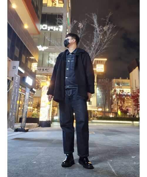 MUSINSA STANDARD（ムシンサスタンダード）の「ストレートデニムパンツ[ウォッシュドブラック]（デニムパンツ・メンズ・その他・31/33/26/27/28/29/38/42/36/34/32/30/40）」の11枚目の写真
