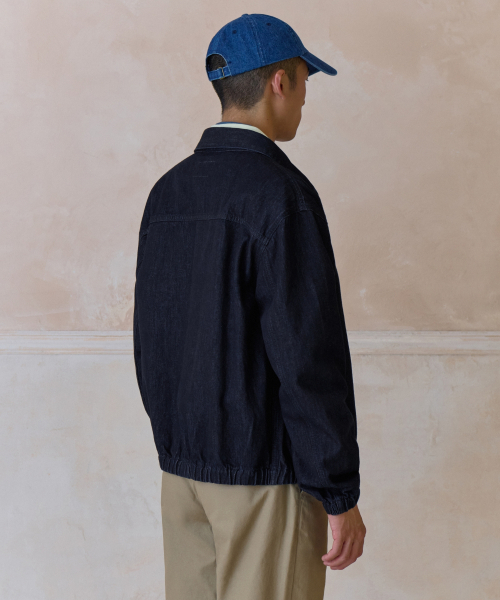 MUSINSA STANDARD（ムシンサスタンダード）の「デニムスイングトップブルゾンジャケット[ディープインディゴ]（デニムジャケット・メンズ・その他・MEDIUM/LARGE/X-LARGE/XX-LARGE）」の3枚目の写真