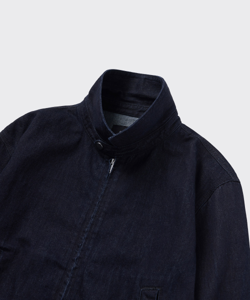 MUSINSA STANDARD（ムシンサスタンダード）の「デニムスイングトップブルゾンジャケット[ディープインディゴ]（デニムジャケット・メンズ・その他・MEDIUM/LARGE/X-LARGE/XX-LARGE）」の4枚目の写真