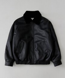VTWO（ブイツー）の「620 VEGAN LEATHER MUSTANG_BLACK（ムートンコート）」