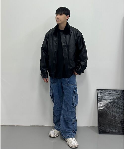 VTWO(ブイツー)の「620 VEGAN LEATHER MUSTANG_BLACK(ムートンコート・レディース・その他・MEDIUM/LARGE)」の12枚目の写真