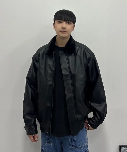VTWO(ブイツー)の「620 VEGAN LEATHER MUSTANG_BLACK(ムートンコート・レディース・その他・MEDIUM/LARGE)」の13枚目の写真