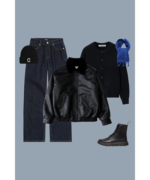 VTWO(ブイツー)の「620 VEGAN LEATHER MUSTANG_BLACK(ムートンコート・レディース・その他・MEDIUM/LARGE)」の6枚目の写真