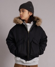 PAIRMANON STREET（ペアマノンストリート）の「中わた ファー付き フード ブルゾン【PAIRMANON STREET】（ブルゾン・キッズ）」