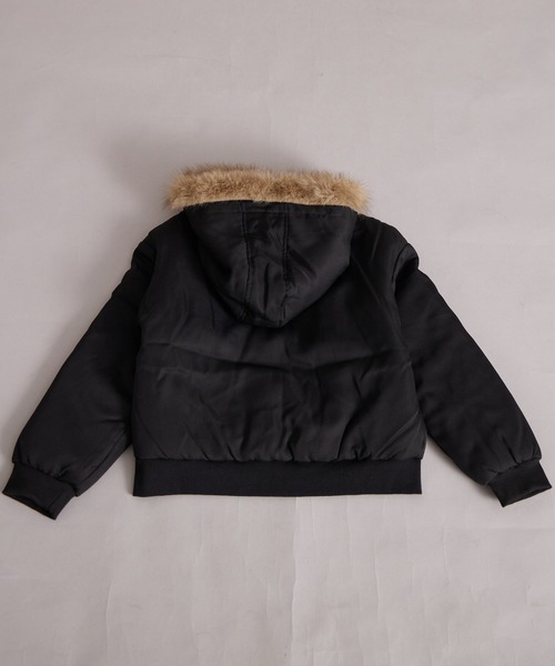 PAIRMANON STREET（ペアマノンストリート）の「中わた ファー付き フード ブルゾン【PAIRMANON STREET】（ブルゾン・キッズ・ブラック/カーキ/レッド系その他・100/110/120/130/140/150/160/90）」の14枚目の写真