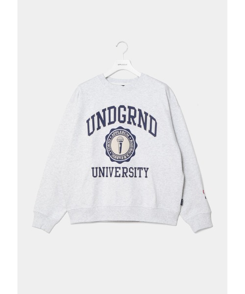 APPLEBUM（アップルバム）の「“UNDERGROUND UNIVERSITY” Crew Sweat（スウェット・メンズ・ブラック/アッシュ・X-LARGE/LARGE/MEDIUM/XX-LARGE）」の2枚目の写真