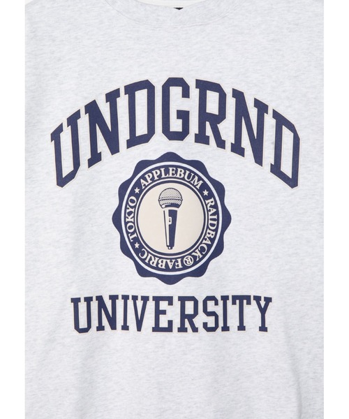 APPLEBUM（アップルバム）の「“UNDERGROUND UNIVERSITY” Crew Sweat（スウェット・メンズ・ブラック/アッシュ・X-LARGE/LARGE/MEDIUM/XX-LARGE）」の4枚目の写真