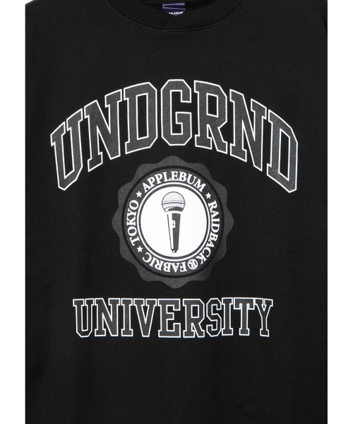 APPLEBUM（アップルバム）の「“UNDERGROUND UNIVERSITY” Crew Sweat（スウェット・メンズ・ブラック/アッシュ・X-LARGE/LARGE/MEDIUM/XX-LARGE）」の8枚目の写真