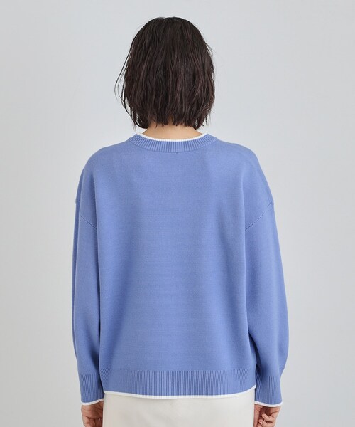 THE SHOP TK （ザ ショップ ティーケー ）の「花柄ラメジャカードニット（ニット/セーター・レディース・ブルー/グレー/ブラック・13/12）」の18枚目の写真