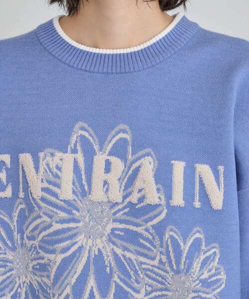 THE SHOP TK （ザ ショップ ティーケー ）の「花柄ラメジャカードニット（ニット/セーター・レディース・ブルー/グレー/ブラック・13/12）」の19枚目の写真