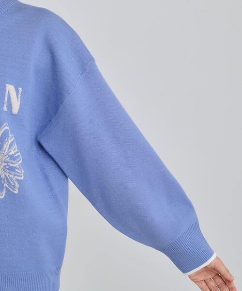 THE SHOP TK （ザ ショップ ティーケー ）の「花柄ラメジャカードニット（ニット/セーター・レディース・ブルー/グレー/ブラック・13/12）」の20枚目の写真
