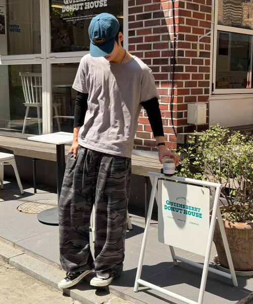 SCALLYWAG（スカリーワグ）の「カモフラージュトレーニングパンツ[グレー]（スウェットパンツ・レディース・その他・LARGE/MEDIUM）」の2枚目の写真