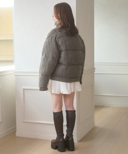 volume knit padded jacket / ボリュームニットナカワタジャケット