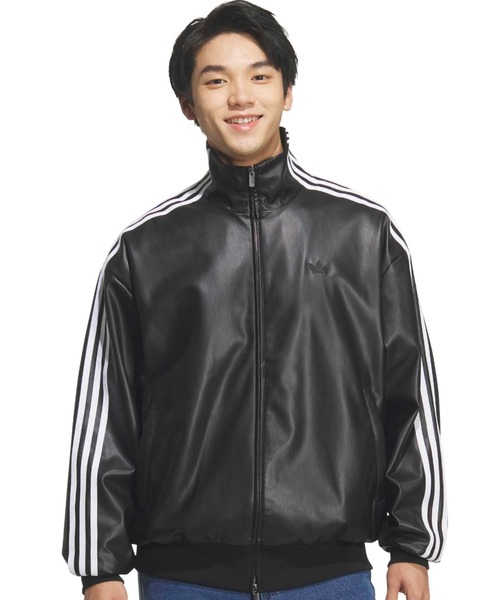 adidas PLEATHER 3STRIPES TRACK TOP / アディダス プレザー 3