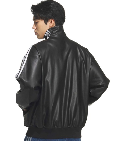 adidas PLEATHER 3STRIPES TRACK TOP / アディダス プレザー 3