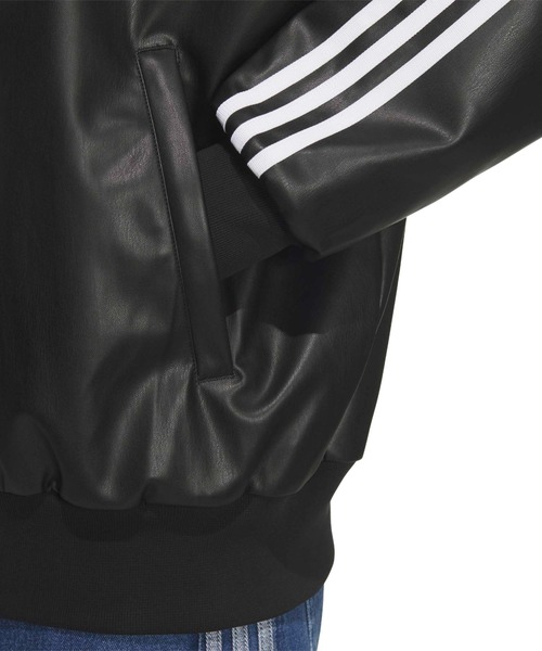 adidas PLEATHER 3STRIPES TRACK TOP / アディダス プレザー 3