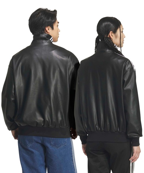 adidas PLEATHER 3STRIPES TRACK TOP / アディダス プレザー 3