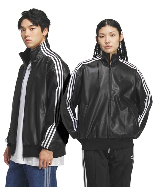 adidas PLEATHER 3STRIPES TRACK TOP / アディダス プレザー 3