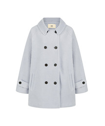 LETTER FROM MOON（レターフロムムーン）の「メリアヘアリーウールハーフコート（グレーシーブルー）（チェスターコート）」