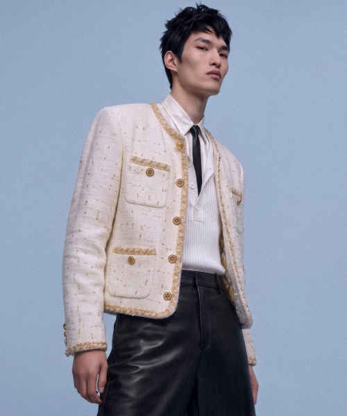 UNTAGE（アンテージ）の「UNTAGE ブークレツイードジャケット[ホワイト(MAN)]_UTO-FB03（テーラードジャケット・メンズ・その他・LARGE/MEDIUM）」の6枚目の写真