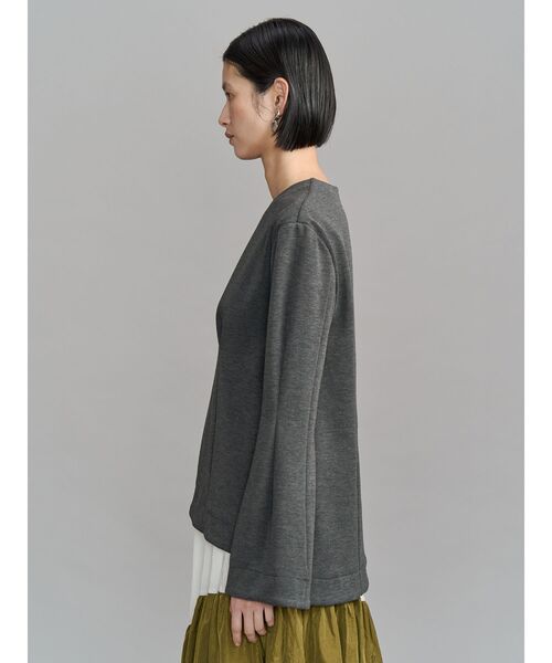 UN3D.（アンスリード）の「GATHER SKIRT DOCKING OP / ギャザースカートドッキングワンピース（ワンピース・レディース・ブラック/グレー・36/38）」の15枚目の写真