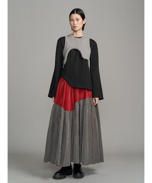 GATHER SKIRT DOCKING OP / ギャザースカートドッキングワンピース