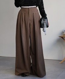 sakishimatokyo | ダブルウエストタックワイドパンツ(その他パンツ)