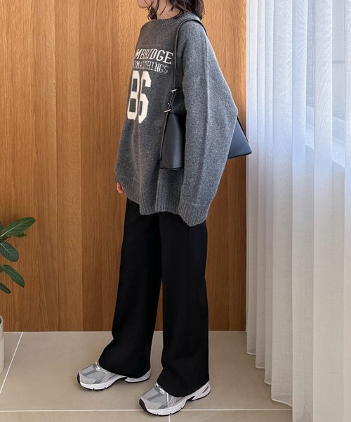 Doux archives(ドゥアルシーヴ)の「ポンチセミフレアパンツ(その他パンツ・レディース・モカ/ブラック・SMALL/MEDIUM)」の6枚目の写真