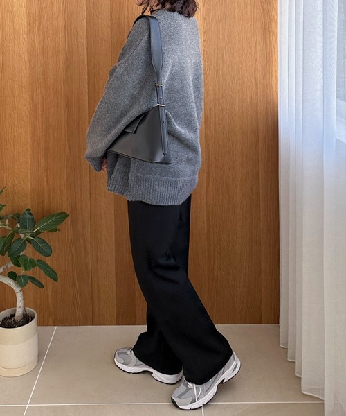 Doux archives(ドゥアルシーヴ)の「ポンチセミフレアパンツ(その他パンツ・レディース・モカ/ブラック・SMALL/MEDIUM)」の7枚目の写真