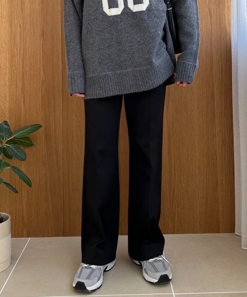 Doux archives(ドゥアルシーヴ)の「ポンチセミフレアパンツ(その他パンツ・レディース・モカ/ブラック・SMALL/MEDIUM)」の13枚目の写真