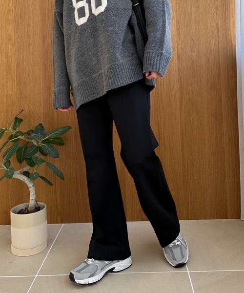 Doux archives(ドゥアルシーヴ)の「ポンチセミフレアパンツ(その他パンツ・レディース・モカ/ブラック・SMALL/MEDIUM)」の14枚目の写真