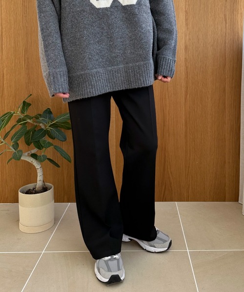 Doux archives(ドゥアルシーヴ)の「ポンチセミフレアパンツ(その他パンツ・レディース・モカ/ブラック・SMALL/MEDIUM)」の19枚目の写真