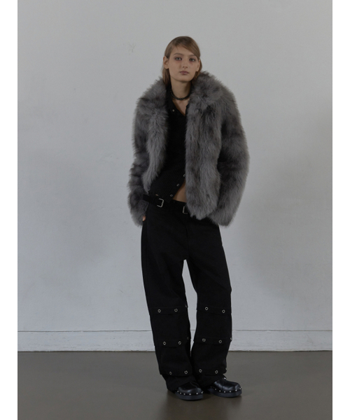 SETUP-EXE(セットアップイーエックスイー)の「PIN TUCK EYELET PANTS / BLACK(その他パンツ・レディース・その他・SMALL/MEDIUM)」の7枚目の写真