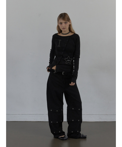 SETUP-EXE(セットアップイーエックスイー)の「PIN TUCK EYELET PANTS / BLACK(その他パンツ・レディース・その他・SMALL/MEDIUM)」の9枚目の写真