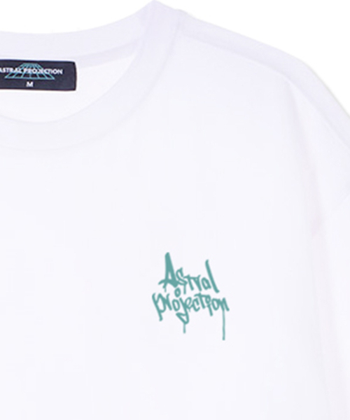 ASTRAL PROJECTION(アストラルプロジェクション)の「ペングラフィティレタリングロゴスーピマコットンラウンドネック半袖Tシャツ_ホワイト(Tシャツ/カットソー・メンズ・その他・LARGE/X-LARGE/XX-LARGE)」の3枚目の写真