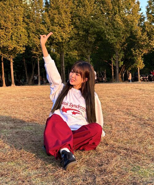 PAGESIISII（ページシシ）の「シシシンドロームプリントスウェットホワイトメランジ（スウェット・レディース・その他・MEDIUM/LARGE）」の5枚目の写真