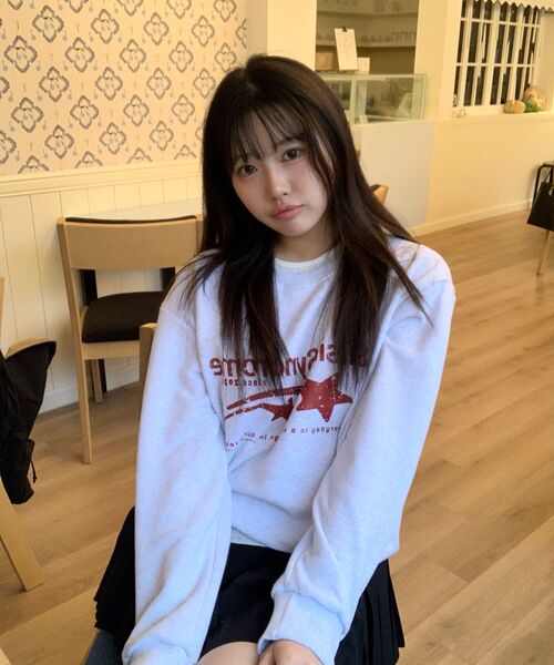 PAGESIISII（ページシシ）の「シシシンドロームプリントスウェットホワイトメランジ（スウェット・レディース・その他・MEDIUM/LARGE）」の6枚目の写真
