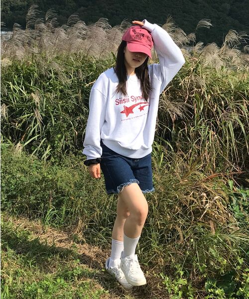 PAGESIISII（ページシシ）の「シシシンドロームプリントスウェットホワイトメランジ（スウェット・レディース・その他・MEDIUM/LARGE）」の7枚目の写真