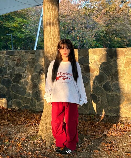 PAGESIISII（ページシシ）の「シシシンドロームプリントスウェットホワイトメランジ（スウェット・レディース・その他・MEDIUM/LARGE）」の10枚目の写真