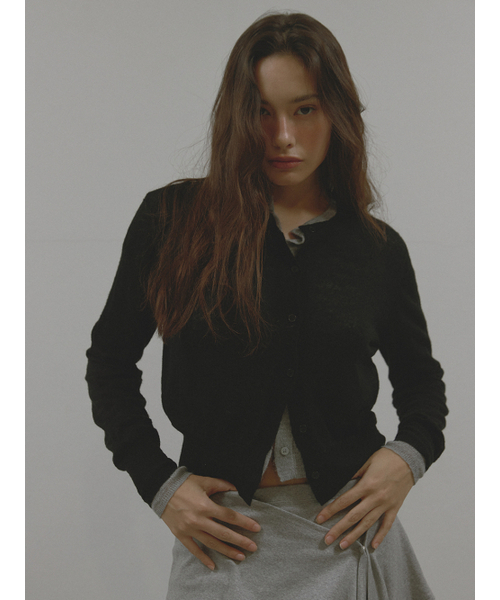 ASURA(アスラ)の「MOHAIR WOOL CARDIGAN (BLACK)(カーディガン/ボレロ・レディース・その他・OS)」の5枚目の写真
