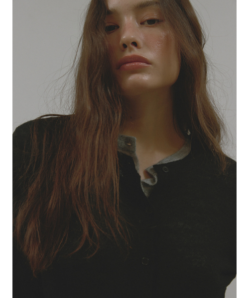 ASURA(アスラ)の「MOHAIR WOOL CARDIGAN (BLACK)(カーディガン/ボレロ・レディース・その他・OS)」の7枚目の写真