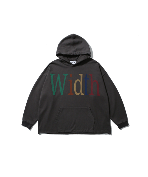 ANGLAN(アングラン)の「Width Print Hoodie - Charcoal(パーカー・メンズ・その他・FREE)」の1枚目の写真