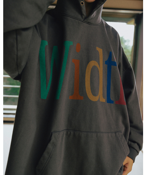 ANGLAN(アングラン)の「Width Print Hoodie - Charcoal(パーカー・メンズ・その他・FREE)」の7枚目の写真