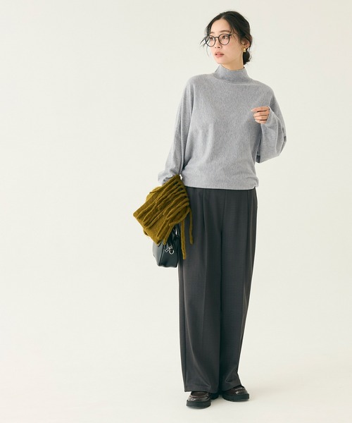 coca（coca）（コカ）の「ボトルネックニットチュニック（チュニック・レディース・グレー/ブラック・L/M/S）」の15枚目の写真