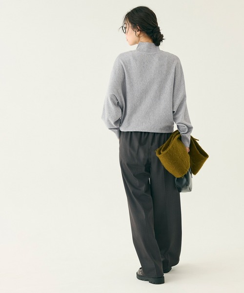 coca（coca）（コカ）の「ボトルネックニットチュニック（チュニック・レディース・グレー/ブラック・L/M/S）」の17枚目の写真