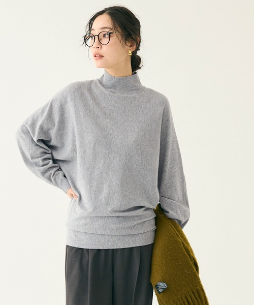 coca（coca）（コカ）の「ボトルネックニットチュニック（チュニック・レディース・グレー/ブラック・L/M/S）」の18枚目の写真