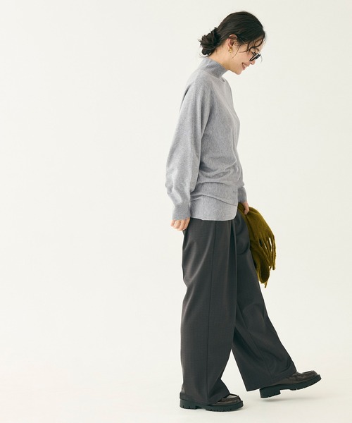 coca（coca）（コカ）の「ボトルネックニットチュニック（チュニック・レディース・グレー/ブラック・L/M/S）」の19枚目の写真